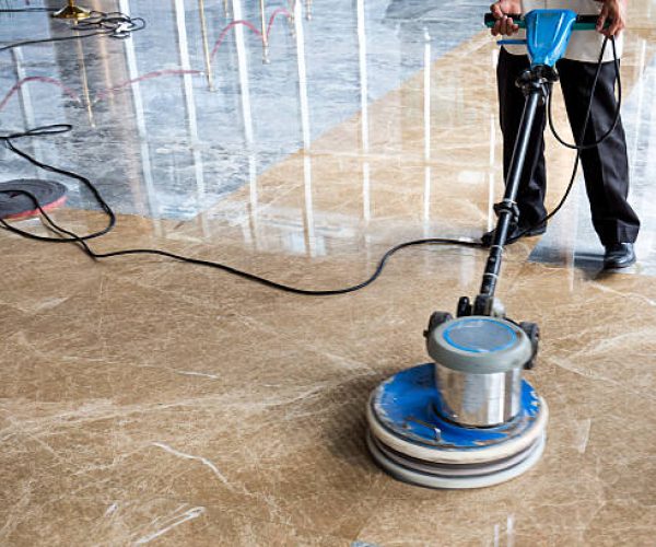 people polishes floor indoors people polishes floor indoors